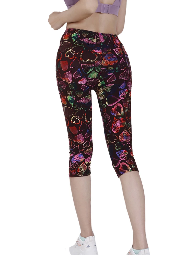 INDJXND-Pantalones deportivos de Yoga para mujer, ropa elástica de cintura alta, realce de cadera, para correr, Fitness, gimnasio