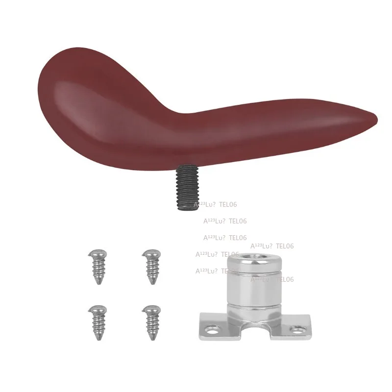 Bassoon Thumb Rest Red Detachable Silver Plated Base Finger Support Musical Instrument Accessory