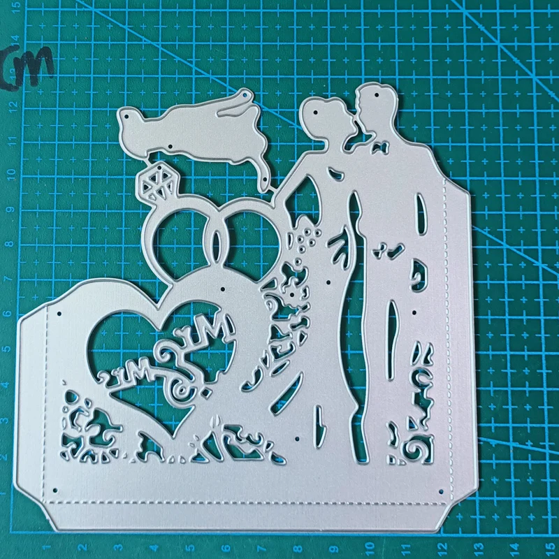 Metall Schneiden Stirbt Grußkarten Hochzeit Form Scrapbooking Papier Karten Handwerk Messer Form Klinge Punch Vorlage Präge Schablone