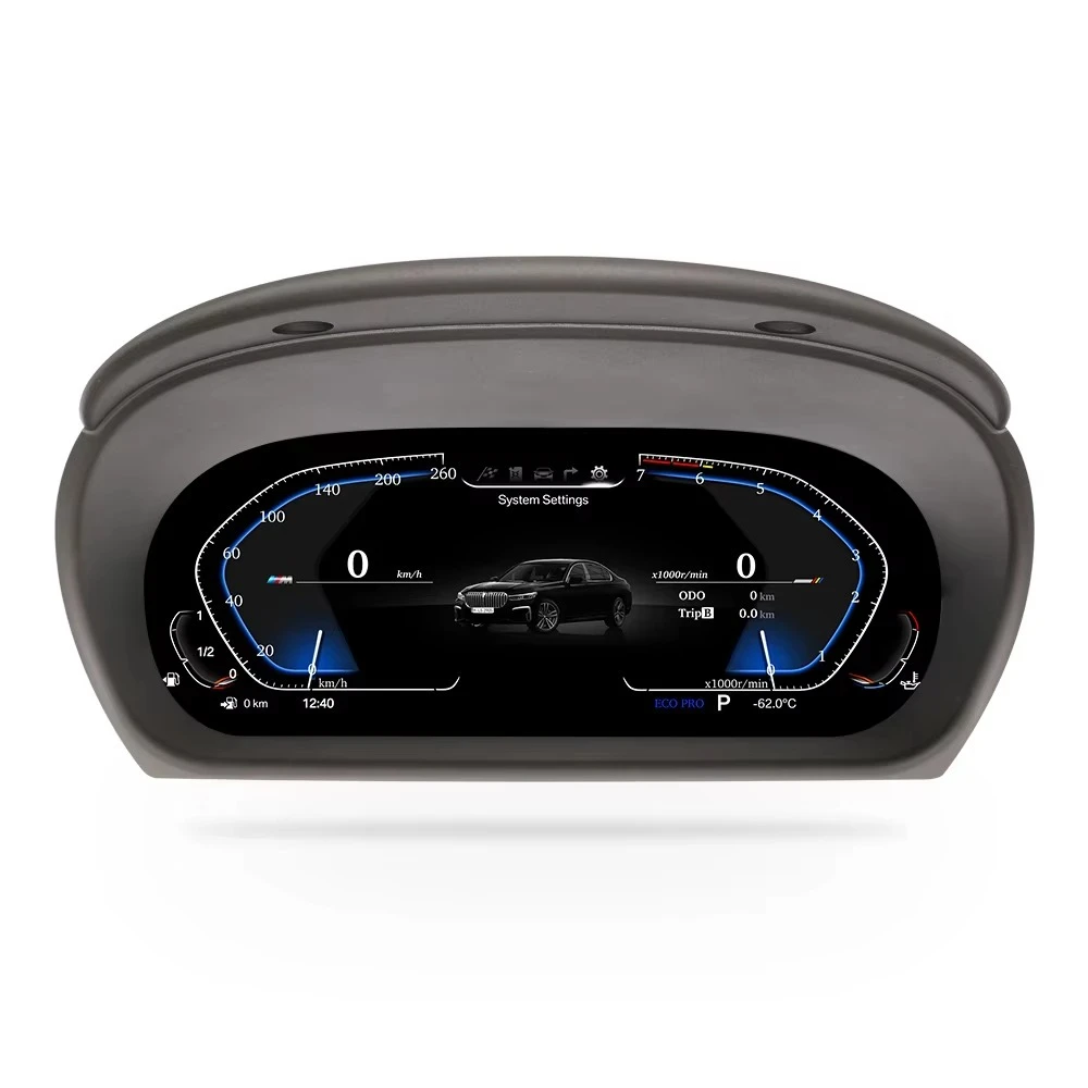 مجموعة أدوات لوحة قيادة السيارة IPS مقاس 12.3 بوصة لـ E90 مجموعة رقمية جديدة لسلسلة 3 2006-2011 #2