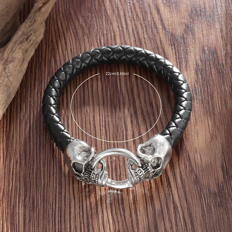 Gothic Double Skull Black Brai - Gothic Skull Ring review and price
