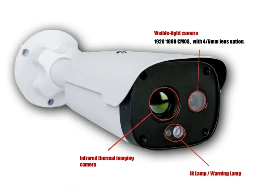 Customized Network Products Cctv Prevent Warehouse Fires Bi-spectrum Bullet Camera