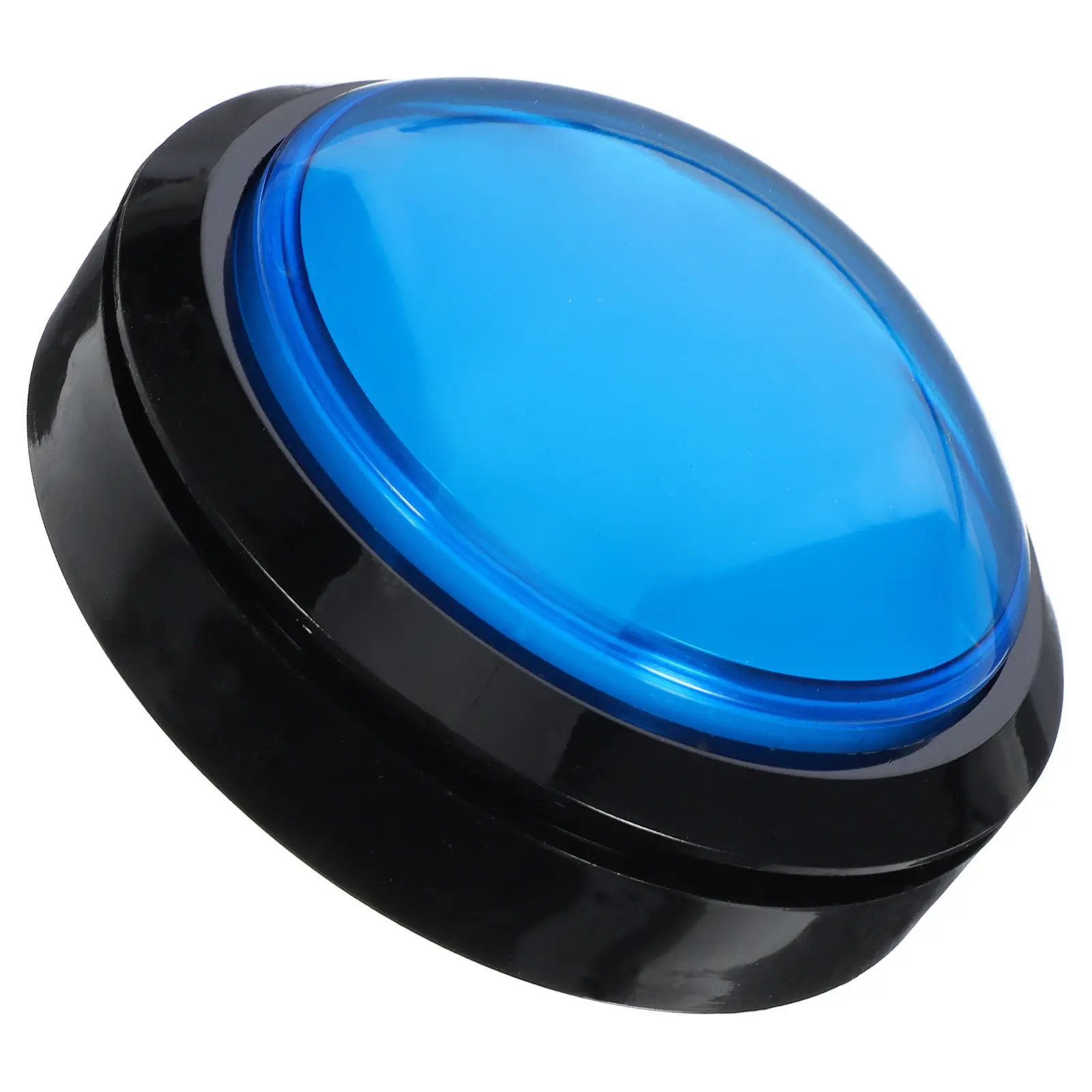 Game Answer Buzzer Electronic Responder Big Button Blue Light and Sound Alarm Digital Responder for Quiz Competition Response