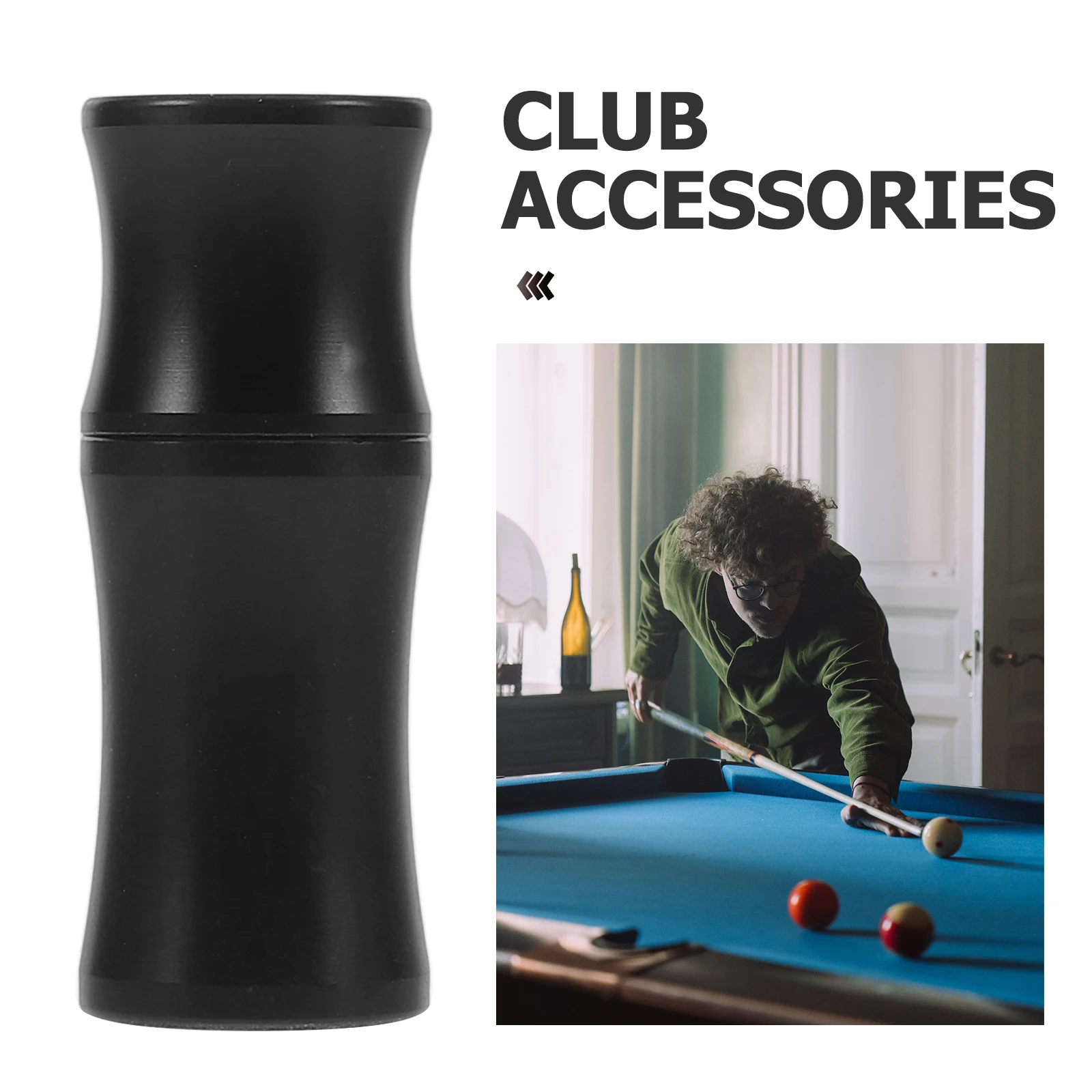 Kunststoff-Queue-Verbindungsschutz, schwarz, schnelle 8-Zahnkappen für Pool, Billard, Queue-Zubehör, schützt den Schaftkopf