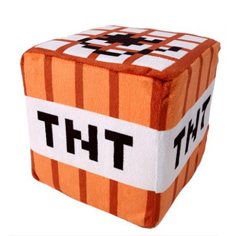 ตุ๊กตาหมอนลูกบาศก์ TNT ของเล่นพวงกุญแจ ตุ๊กตาขนนุ่ม ของขวัญวันคริสต์มาส วันเกิด สำหรับเด็ก ของตกแต่งตลก