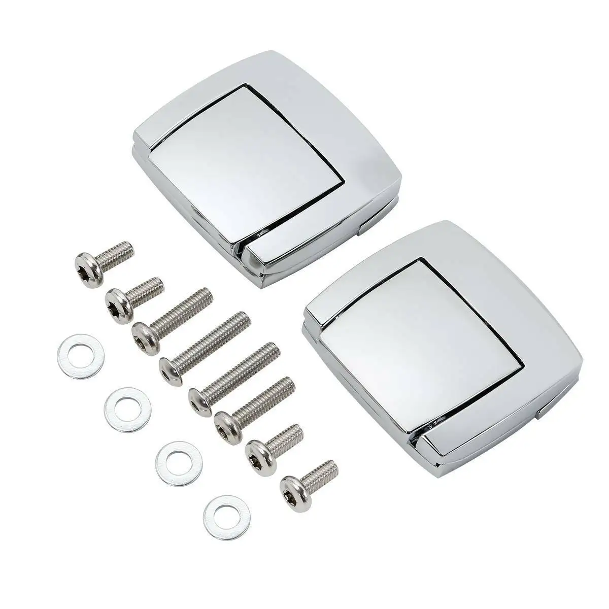 Chrome Motorcycle Tour Pack Latches Fits for Harley Touring Road King Electra Glide Road Glide 1980-2013 2009 2010 2011 2012