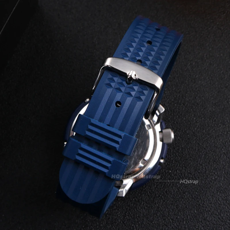 20mm 22mm Rubber Watch Band for Seiko Soft Rubber Watch Strap Waterproof Replacement Universal Watchbands Mens Diver Sports Band image 4
