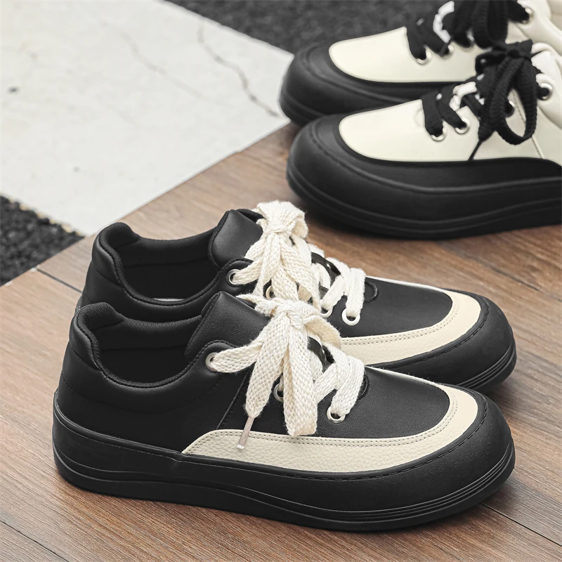 Men's Low Top Sneakers Lightweight Non-Slip Comfort Causal Walking Shoes for Male image 4