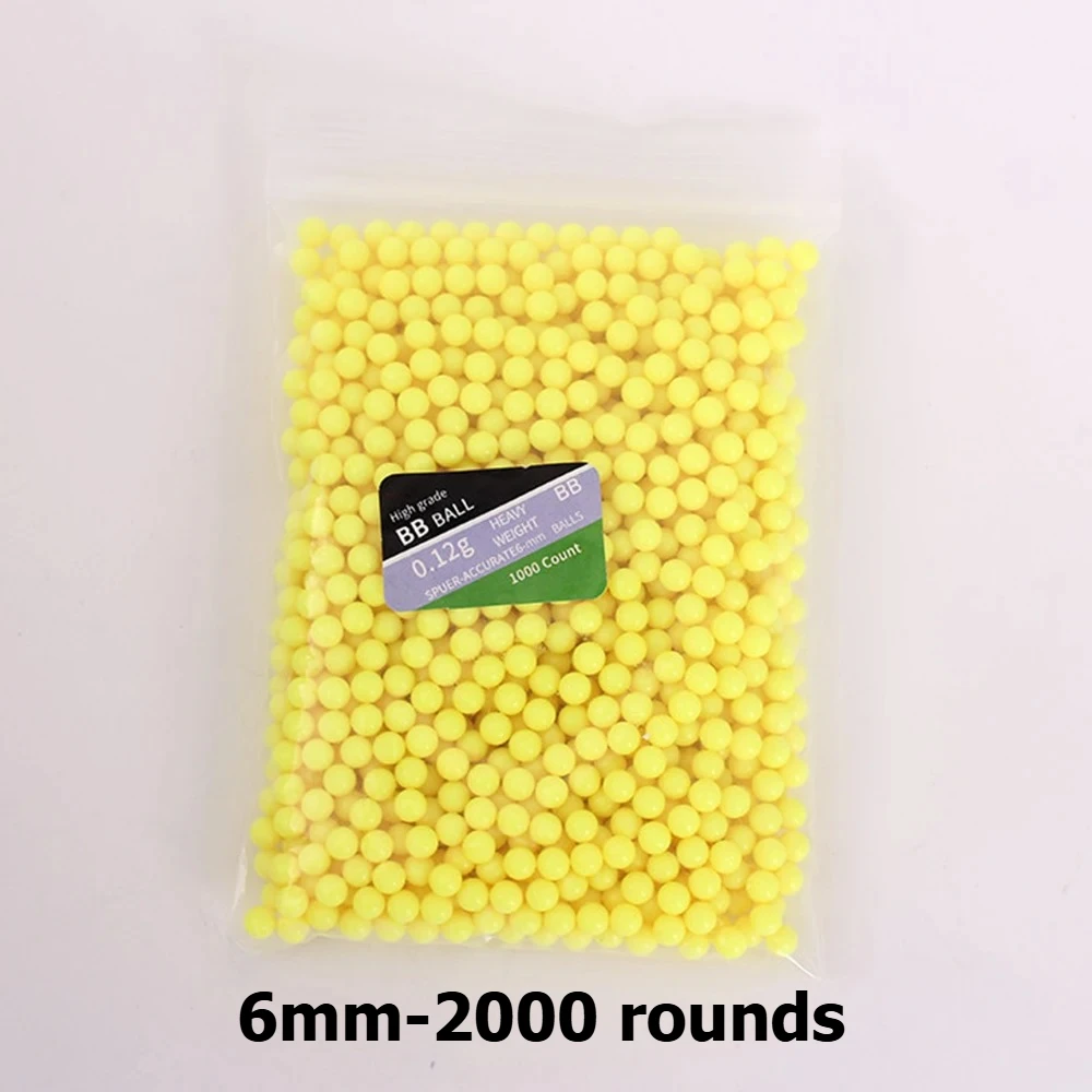 1000/10000 rondjes Airsoft BB's kogels 0,12g jacht schieten 6mm BB Strikeball geweer plastic ballen gele paintball