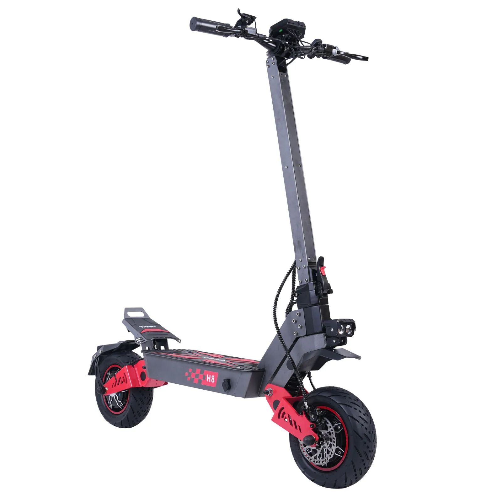 FREEBOY H8 Elektrische Scooters Dubbele Motor 60V28ah Dubbele Vering Voor en Achter Elektrische Scooter 11-inch Off-road Banden EScooters