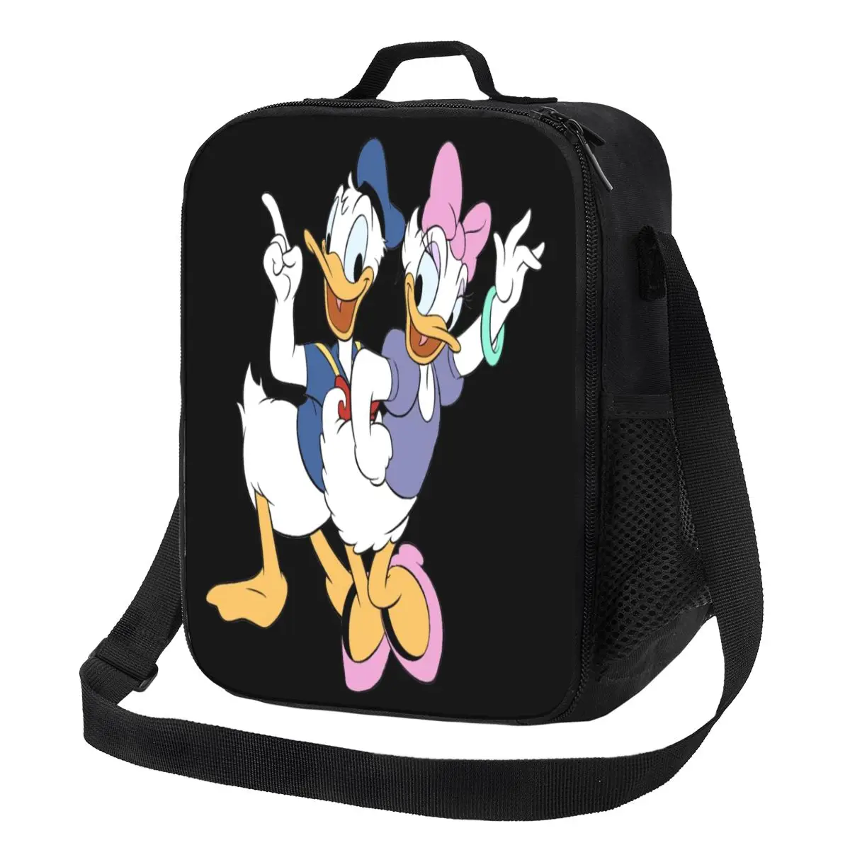 

Custom Donald Duck Daisy Duck Resuable Lunch Boxes Leakproof Thermal Cooler Food Insulated Lunch Bag School Children Student