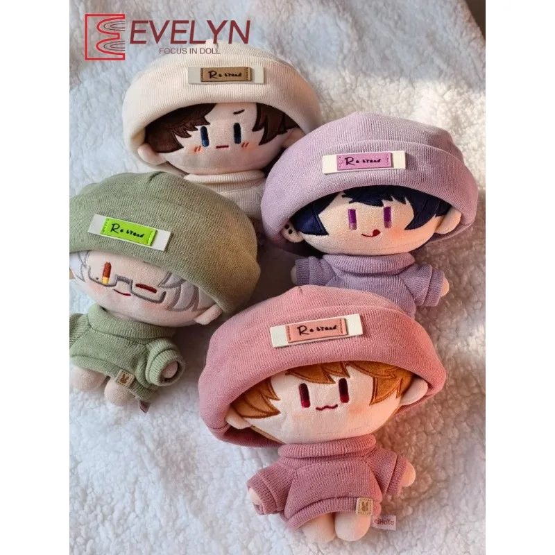 Evelyn 20CM Vestiti per bambole in tinta unita Vestito Morbido maglione lavorato a maglia Cappello Vestire Gioco Amore e spazio profondo Abbigliamento per bambole in cotone Regalo