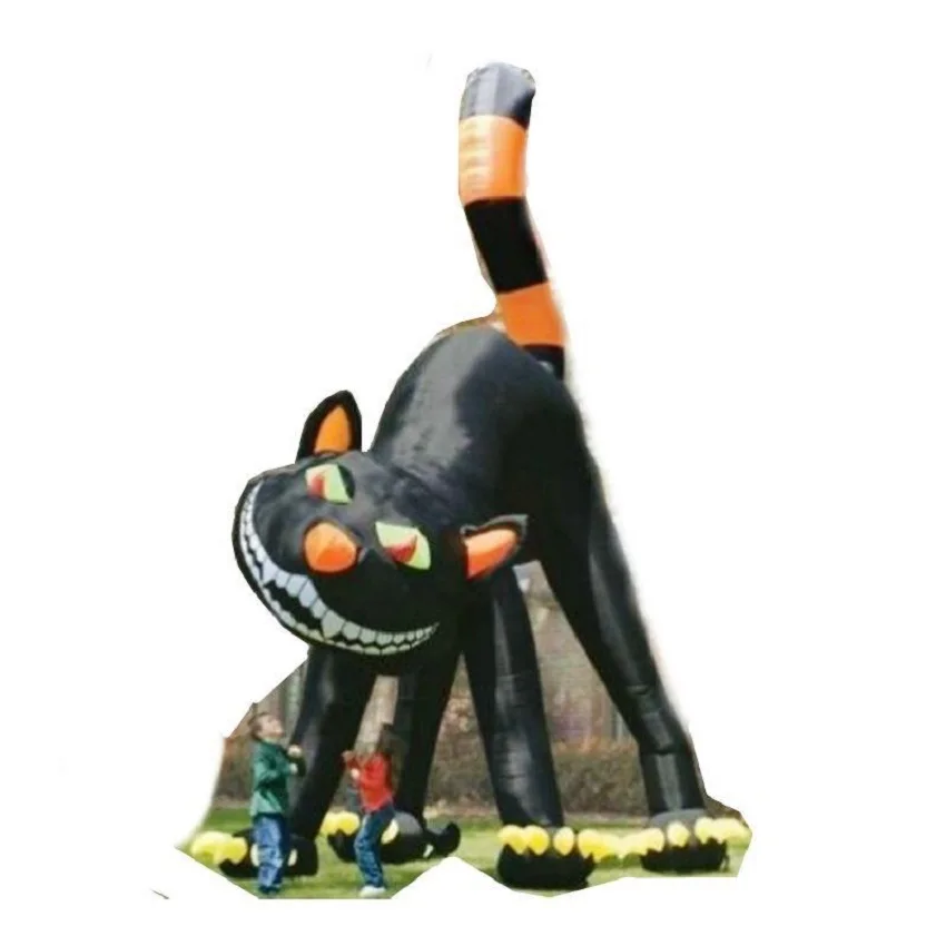 

20ft Lovely Animated Giant Inflatable Black Cat for Halloween Decoration