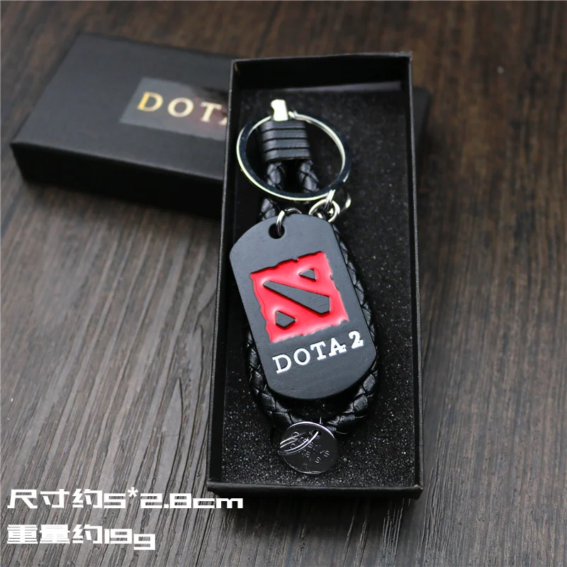 Game Dota 2 Keychain Mini Blink Dagger Jump knife Weapon Model Keyrings School Bag Car Key Deco Jewelry Fans Gift Wholesale