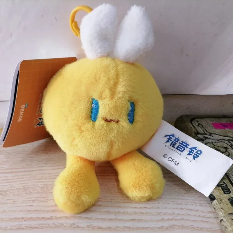 Anime Figure Peripherals Hatsune Miku Doll Bemoe Kagamine Rin Len Plush Stuffed Keychain Cute Backpack Pendant Toy Children Gift