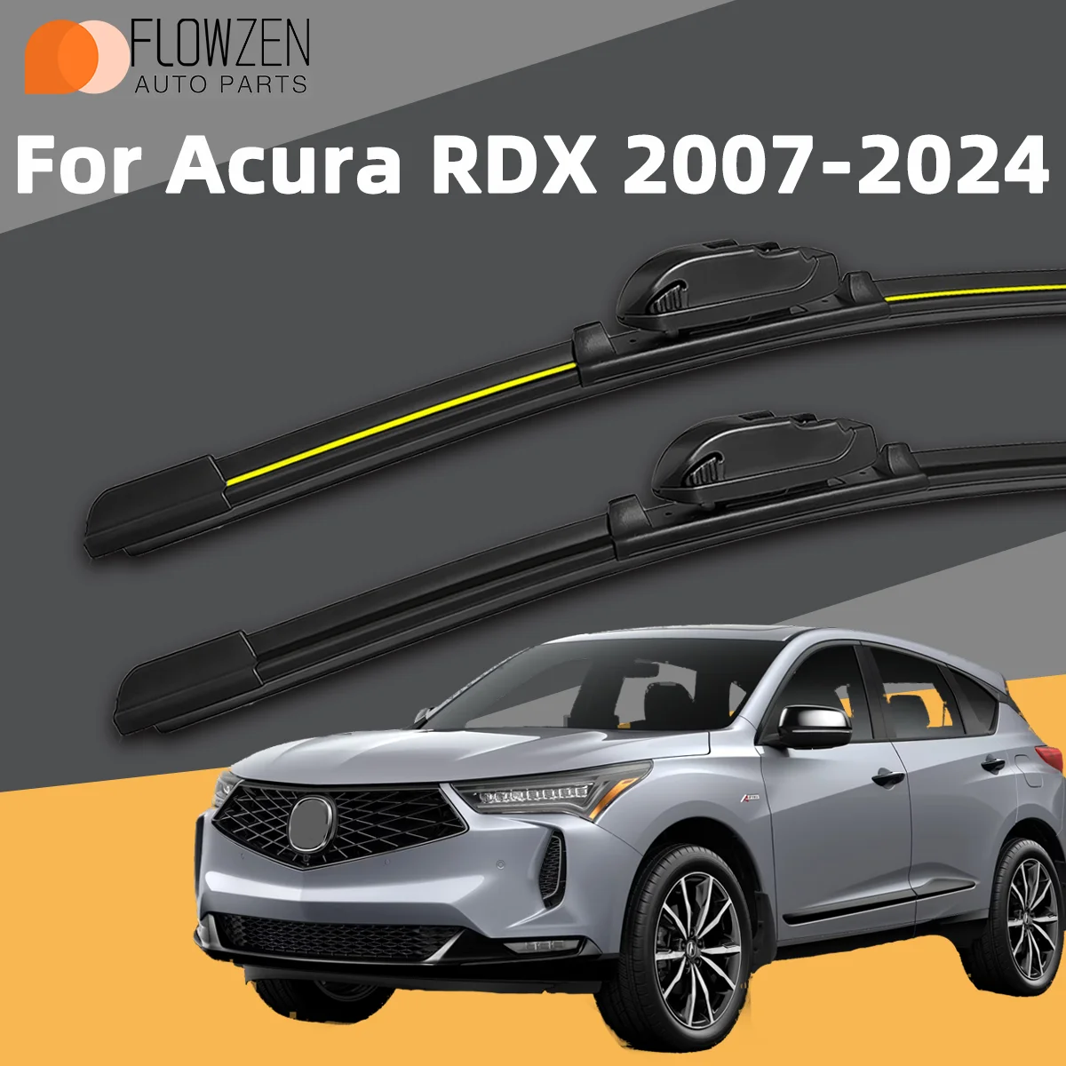 

2PCS Car Wiper Fit For Acura RDX 2007-2024 Car Front Rear Wiper Blades Brushes Auto Accessories Wiper Blade Spare Part 2023 2022