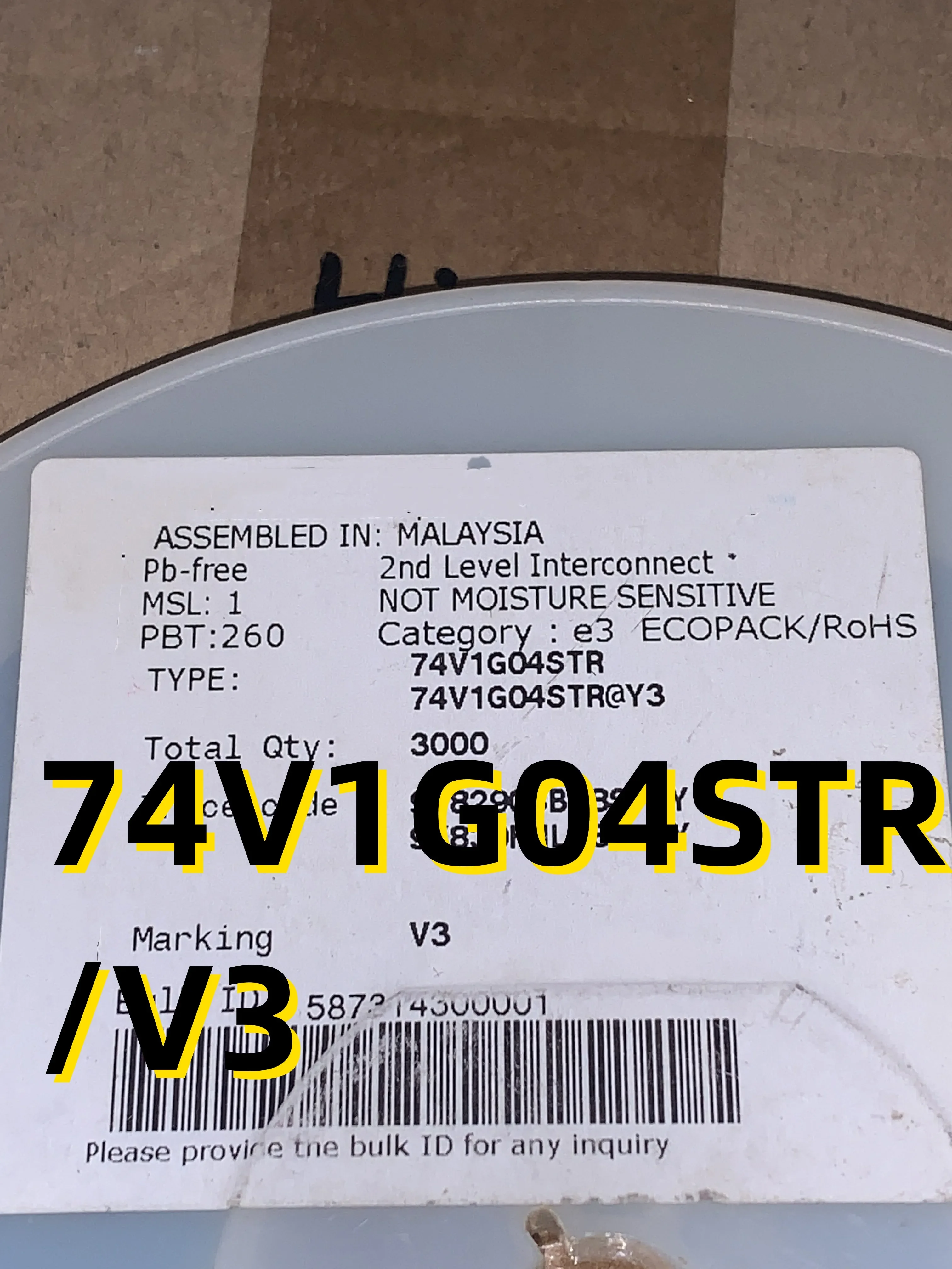 

10шт 74V1G04STR /V3