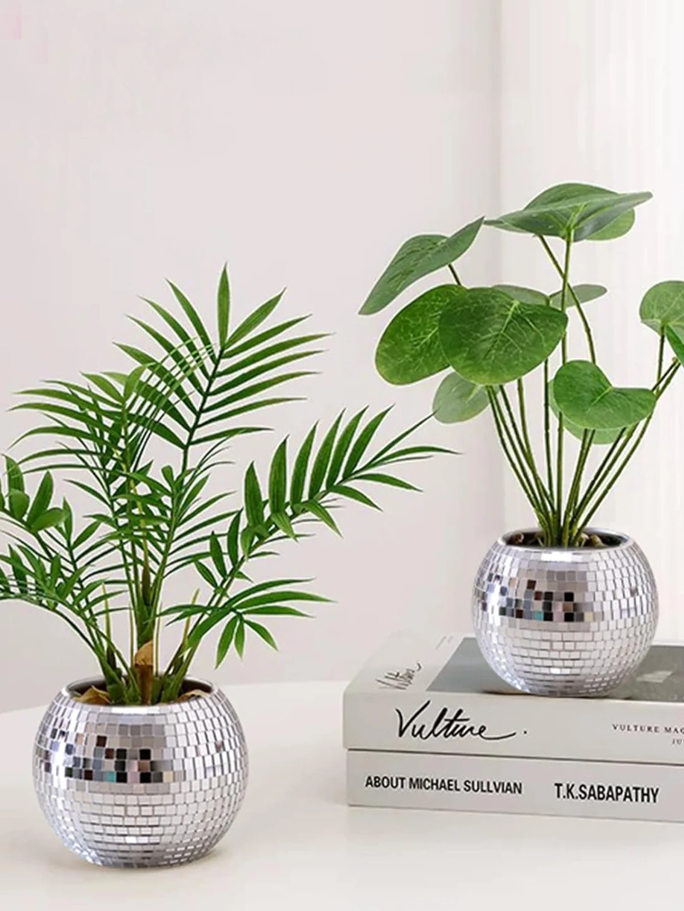1pc Runde Glas Vase Wohnzimmer Ornament Shop Atmosphäre Dekoration Zimmer Anhänger Handwerk,