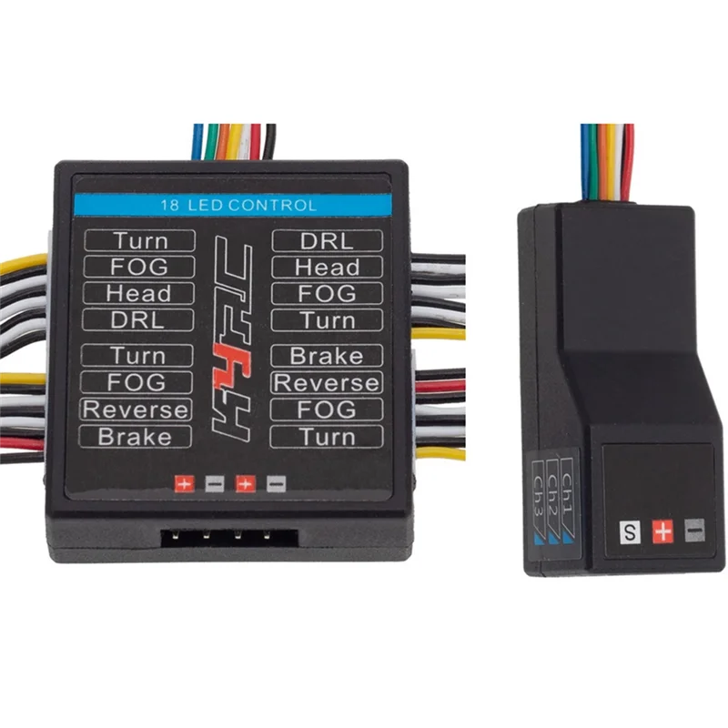 -BOFF sistema de luz LED grupo de lámparas delanteras y traseras para Traxxas TRX4 TRX-4 1/10 coche trepador de control remoto señales de giro luces de freno