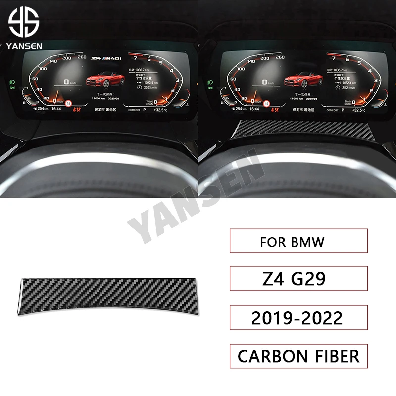 

Car Speedometer Surround Decoration Trim Carbon Fiber Cover Sticker For BMW Z4 G29 2019-2024 Accessories