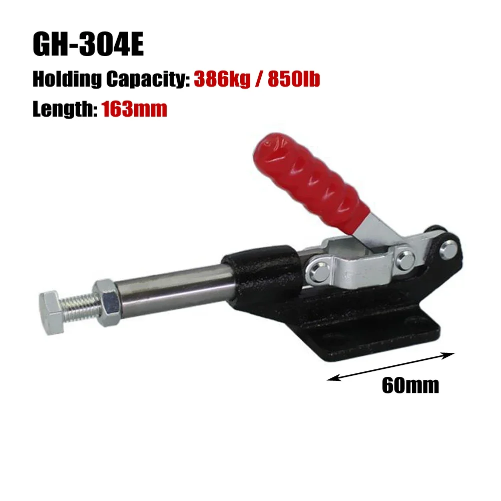 GH-304/GH-305 Quick Release Toggle Clamp 500-800lb Antislip Vertical Toggle Clip Woodworking Carpentry Clamping Tool Alloy Steel