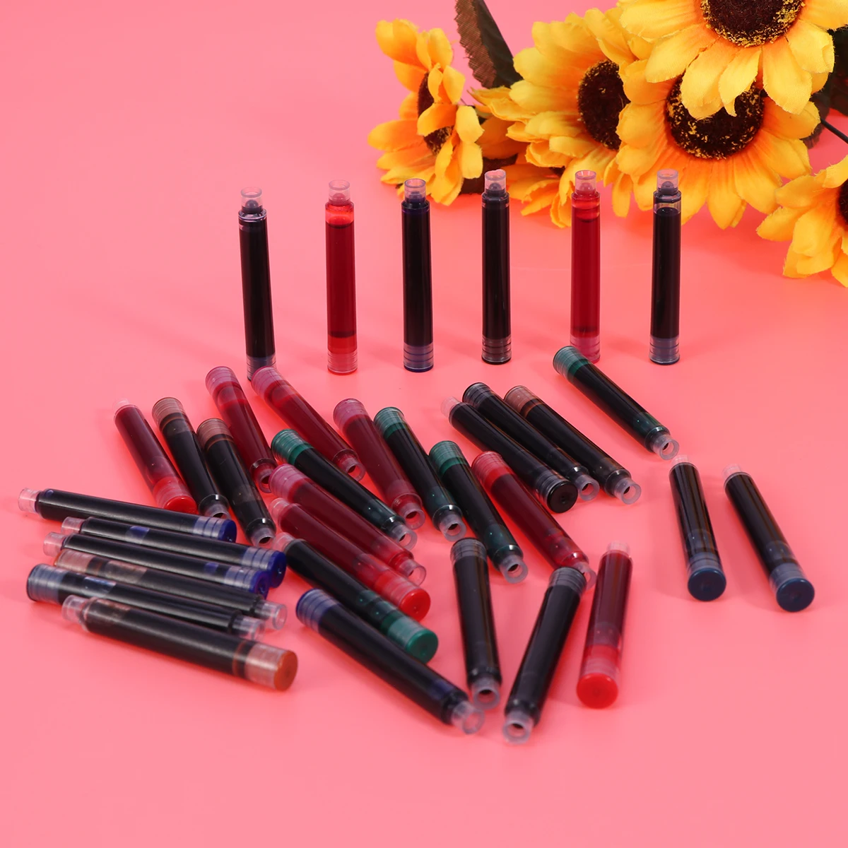 

35 Pcs Pen Ink Sac Fountain Refills Pens with Cartridges Calligraphy Caliber Pensfountain for Student Sacs