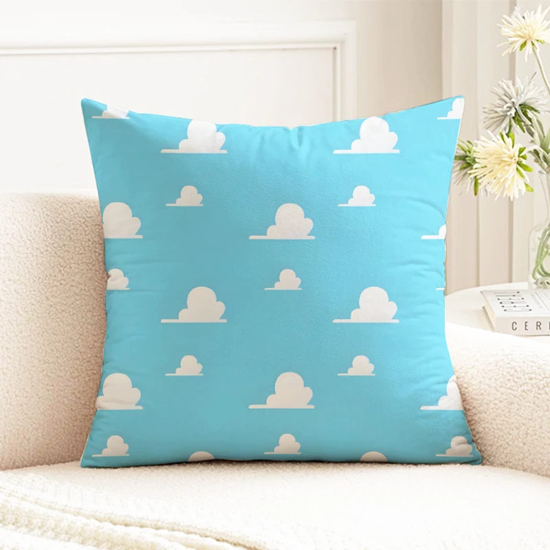 Poszewka na poduszkę Blue Cloud Minimalistyczny wzór Dekoracyjna poduszka na sofę do sypialni Dekoracja domu Prezent