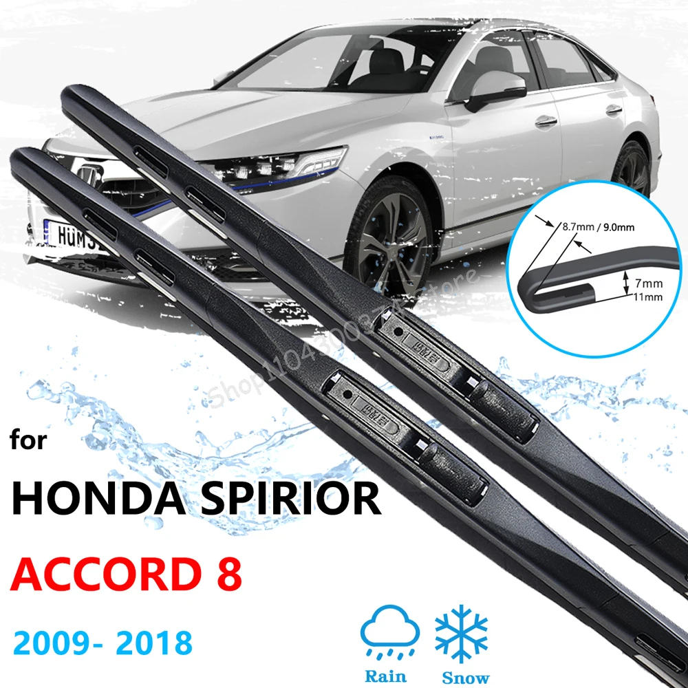 

For Honda Spirior Accord 8 Acura TSX MK1 2009~2018 European Version Wipers Blades Front Window Windshield Accessories Cleaners