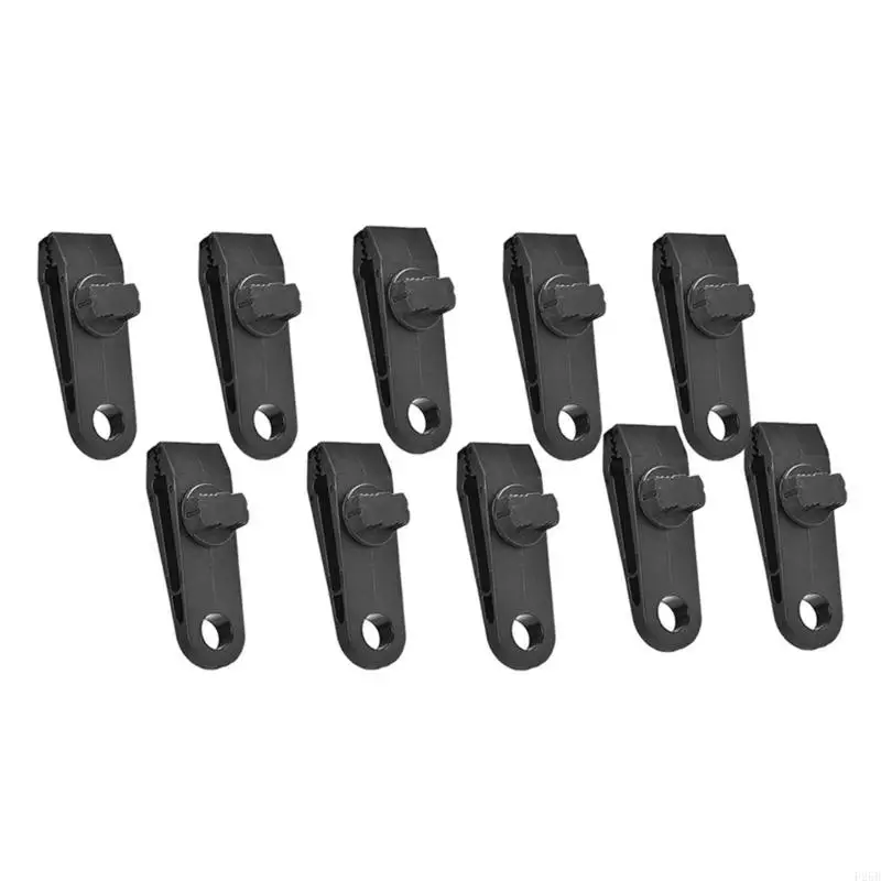 

10Pcs Adjustable Tarp Clips Heavy Duty Lock Grip Clamps Tent Fasteners Clips Holder Pool Cover Clips Reusable Tarp Clips