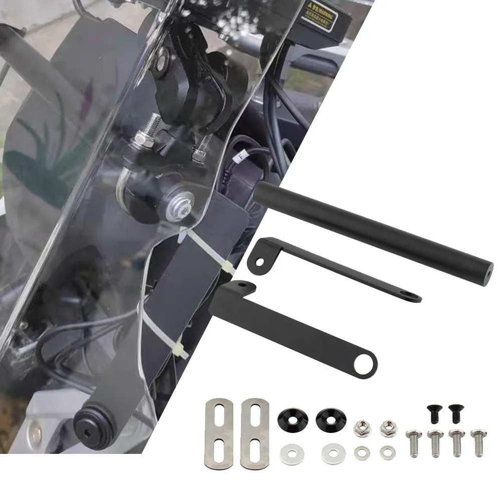 

Motorcycle Front Windshield Expansion Bar Navigation Mobile Phone Bracket For SYM HUSKY ADX 150 300 125 2023 2024 205 2026