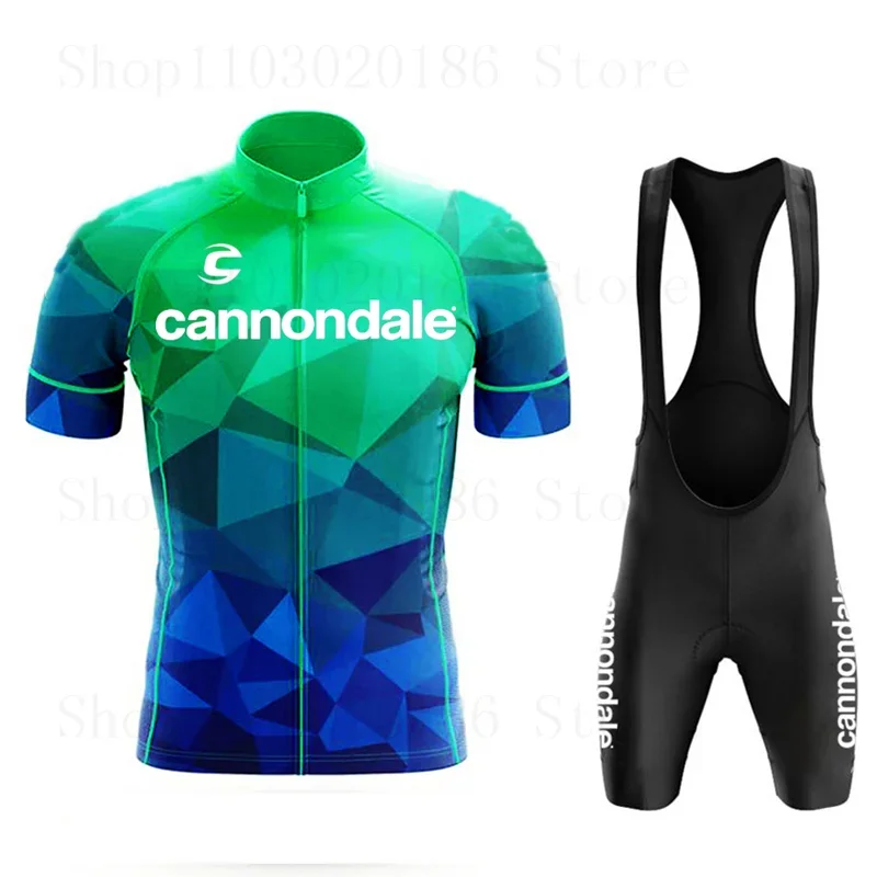 Cannondale Cycling Jersey Set Summer Breathable MTB Bike Clothes Uniform Maillot Ropa Ciclismo Men Bicycle Clothing Suit Hombre