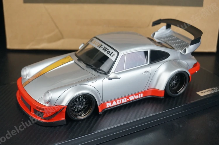 

IG 1:18 930 RWB Silver JDM Simulation Limited Edition Resin Metal Static Car Model Toy Gift