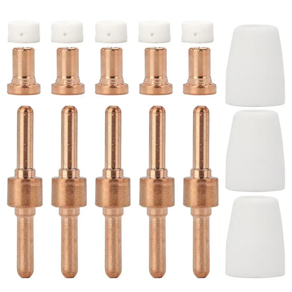 

18 шт. комплект плазменных электродов для PT-31 LG-40, наконечник электрода, защитная крышка, газовые электроинструменты, аксессуары для станков плазменной резки