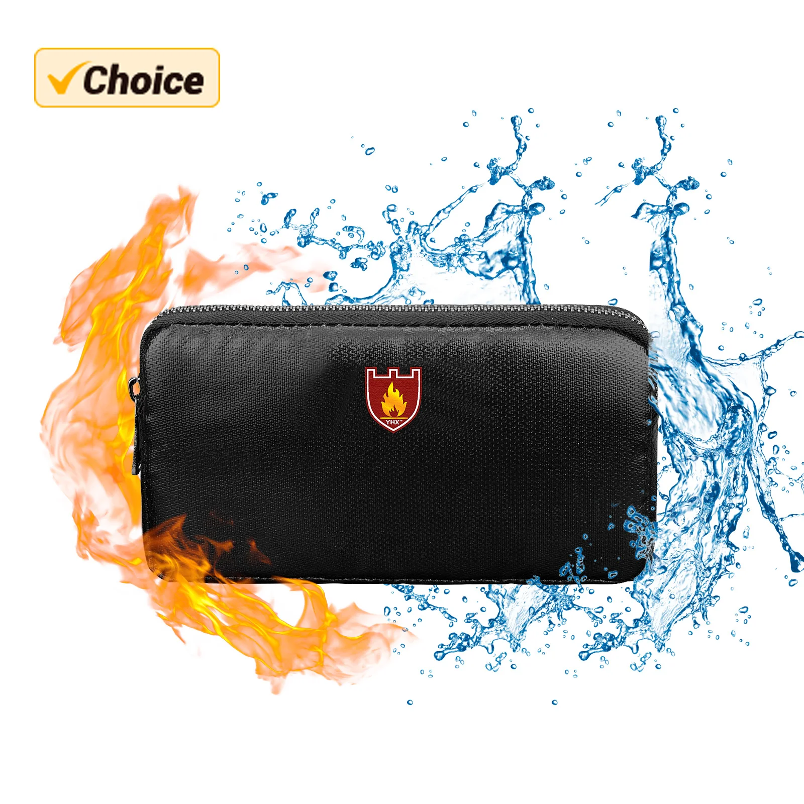 Mobile Power Storage Bag Fireproof Waterproof Explosion Proof Valuables Organizer Bag For Office School Travel