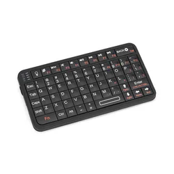 RII 518 Bluetooh Mini klawiatura Trackball Multi Media klawisze podświetlany przenośny 78 klawiszy na PC Tablet komputer przenośny Laptop