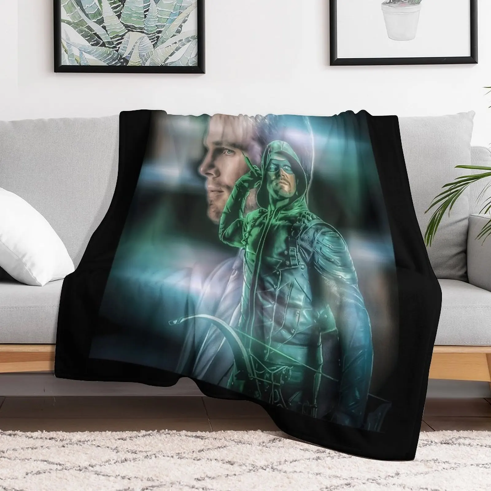 Arrow - Oliver Queen Throw Blanket Sofa Throw heavy to sleep Luxury Thicken Furrys Blankets