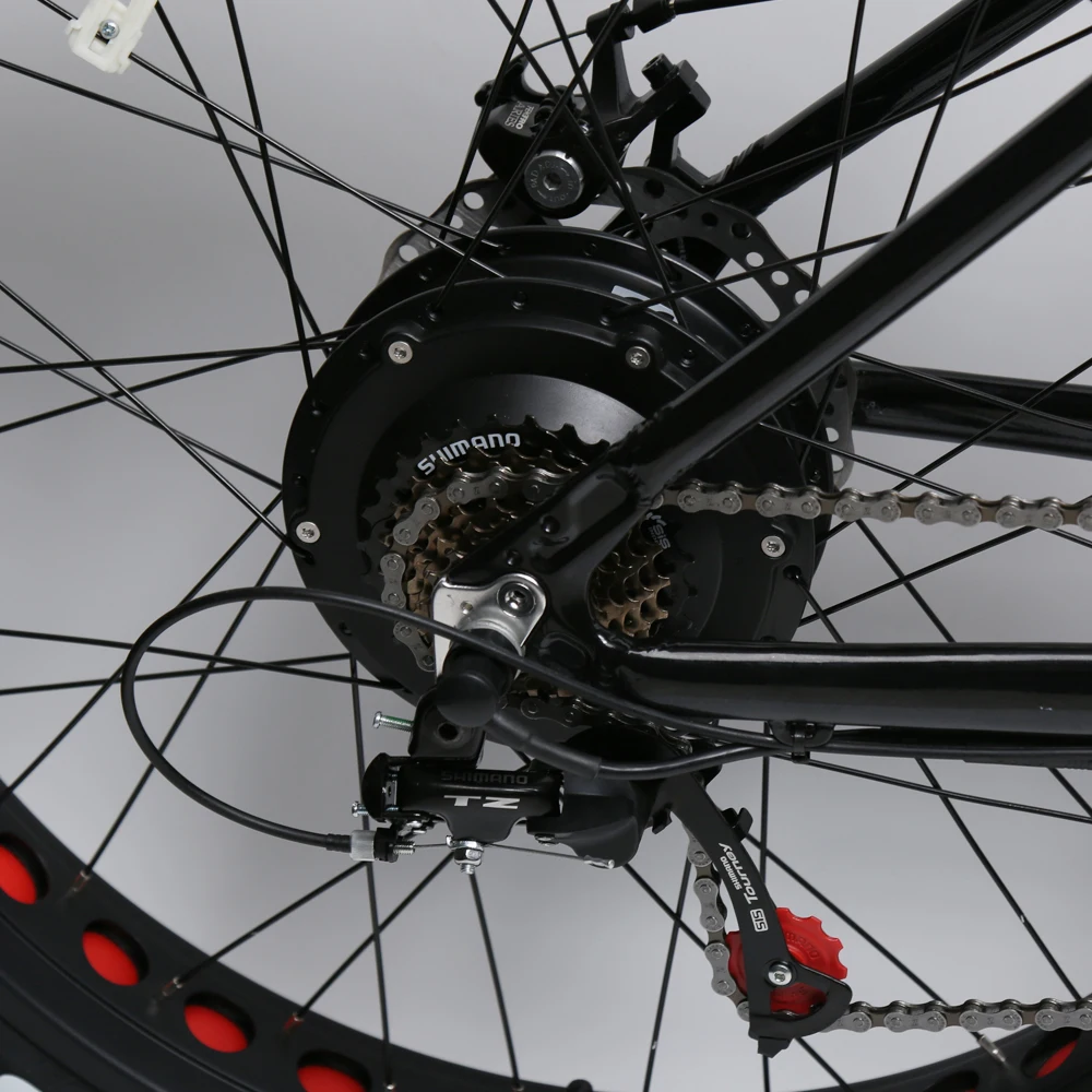 48V 500W 탠덤 전기 자전거 더블 사이클링 지방 자전거 7 속도 기어 튜브 리튬 배터리 스마트 전자 유형 2 인승