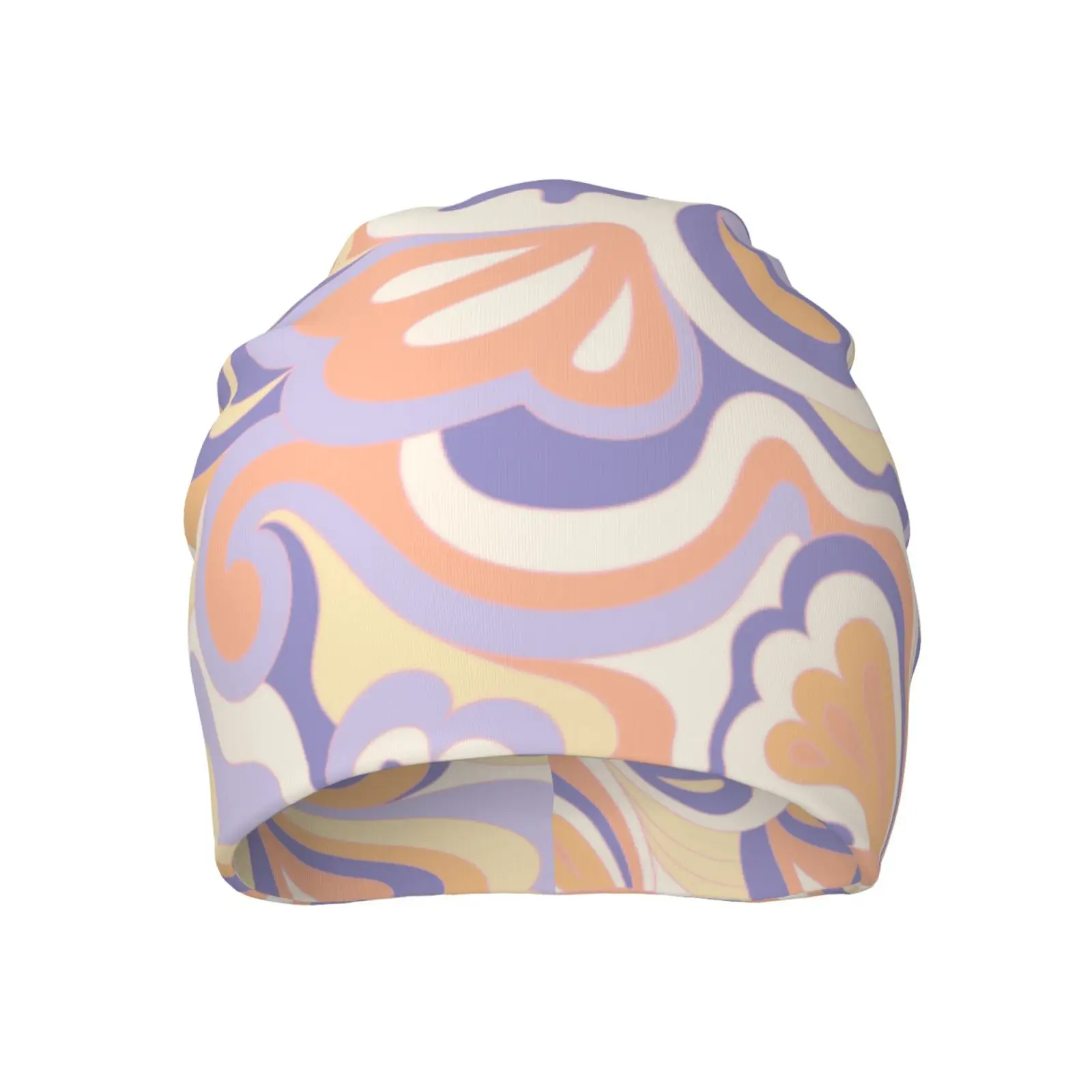 Minimally Printed Warm and Soft Knitted Cap Lightweight Casual Cap Loose Chemotherapy Cap Cancer Patient Headwear Gift