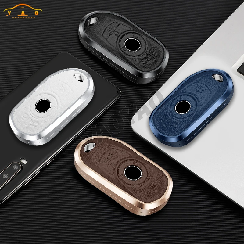 

For Buick Envision Vervno GS 20T 28T Encore NEW LACROSSE for Opel Astra K Fashion Aluminum Alloy Key Case Cover Shell Fob