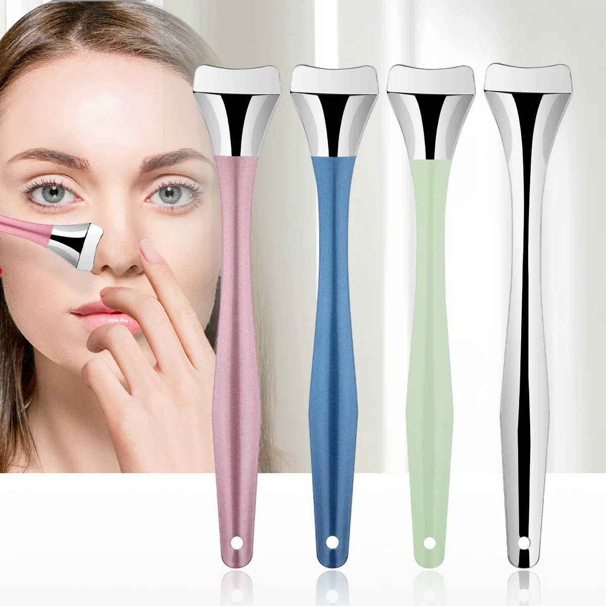 Neus mee-eter verwijderen en schrapen naald handmatige mee-eter knijpen tool gespecialiseerde haarfollikel reinigingsschep Huidverzorging