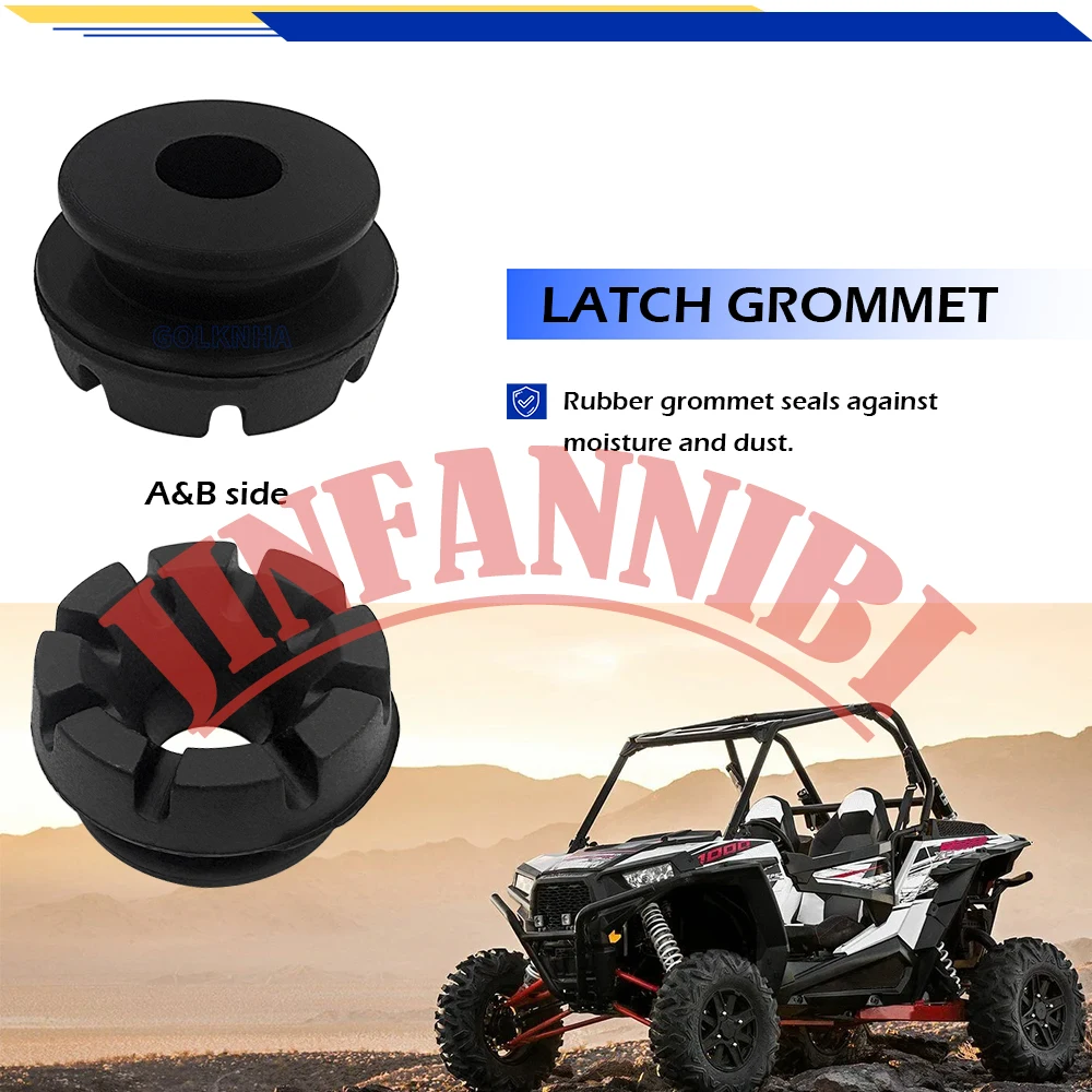 2pcs Hood Latch Toggles + Grommets Washers Kit For Polaris RZR S 4 800 2008-2010 2011 2012  2013 2014