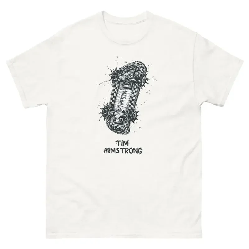 Tim Armstrong Time Skateboard Retro 90S Skateboarding T Shirt Design