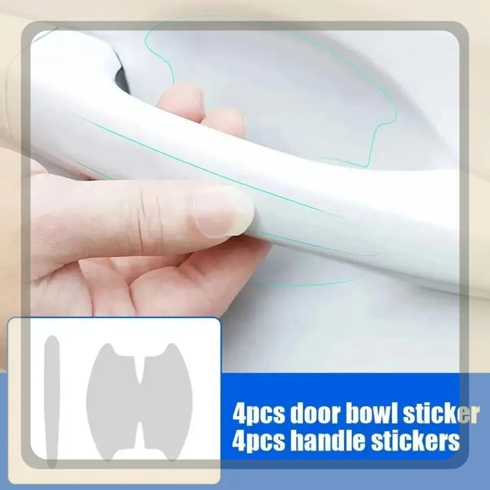 

Transparent Car Door Handle Stickers Universal Invisible Anti-scratch Protection Sticker Silicon Auto Door Bowl Protective Film