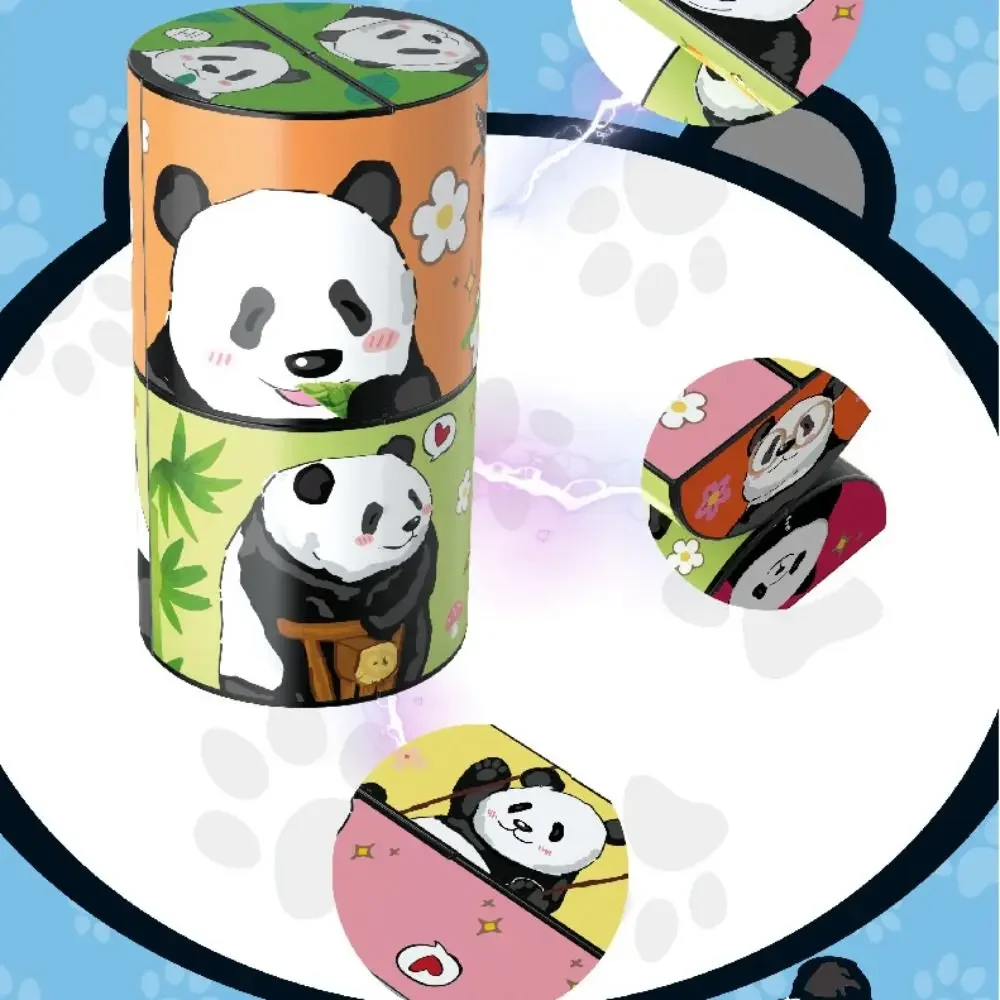 3D Panda Magic Cube Spielzeug pädagogische Fingers pitze Anti-Angst veränderbare Puzzle Intelligenz Falten unendliche Dekompression Spielzeug