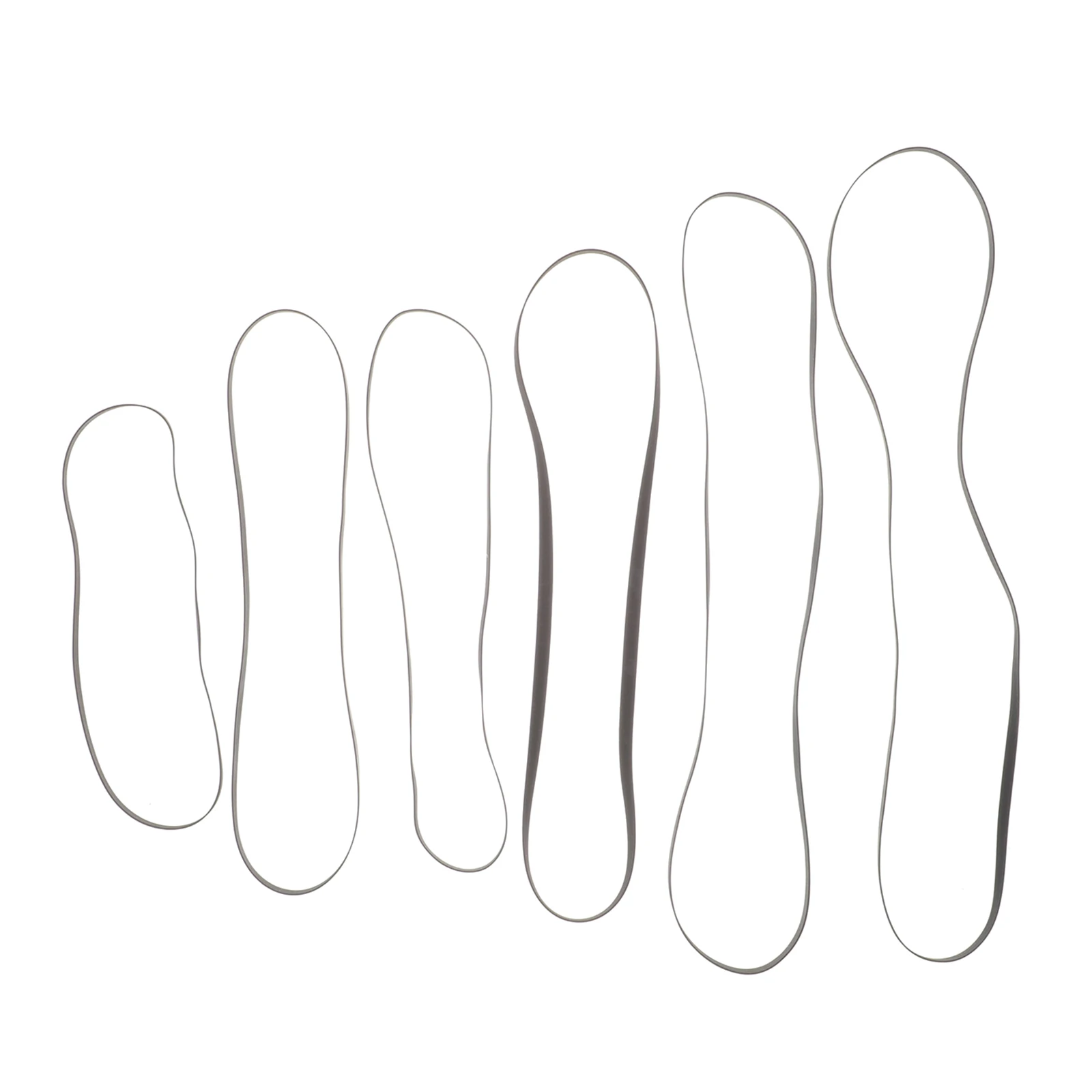 

6 for Phonograph Turntable Record Player Drive Replacement Smooth Rubber Phonograph Belt Surface High Strength