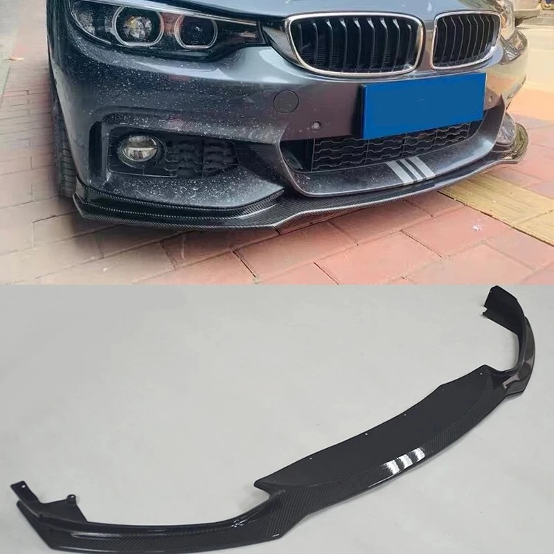 

For Bmw F33 F36 435i F32 4 series End Cc Real Carbon Fiber Front Bumper Lip Diffuser Car Body Kit 2013-2020