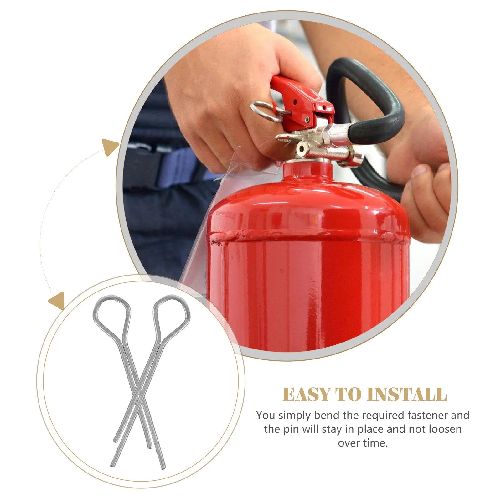 

100pcs Galvanized Hairpin Cotter Heavy Duty Fasteners 1 5x20mm Hitch Pin Clip Hardware Accessories Spring Retaining Wire