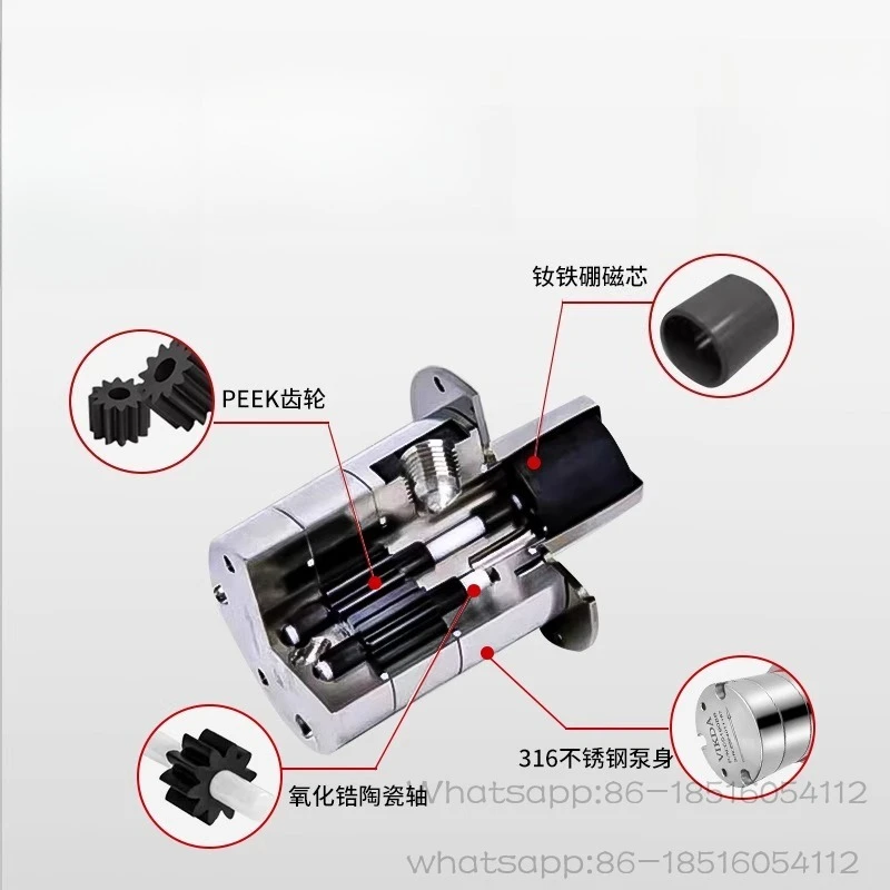 Micro Magnetic DC Brushless Motor Stainless Steel Corrosion Resistant Acid and Alkali Resistant Magnetic Pump