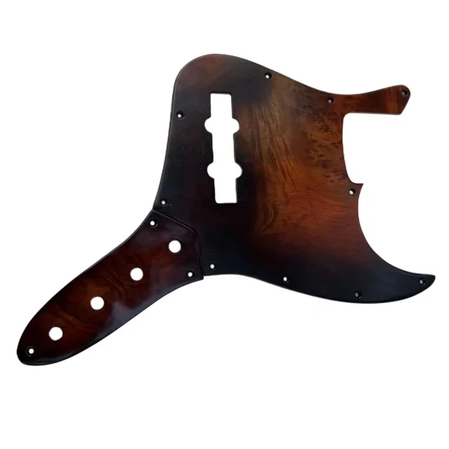 JB Jazz Bass Ailanthus wood 10 Holes 5 String  Guitar SSH Pickguard Pick Guard & control plates Scratch Plate parts