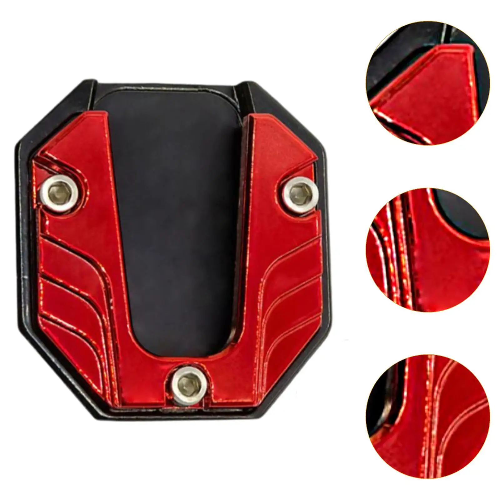 Motorcycle Sidestand Foot Pad Extension Durable Support Plate PP Material Accessory for Stable Parking on Soft Ground